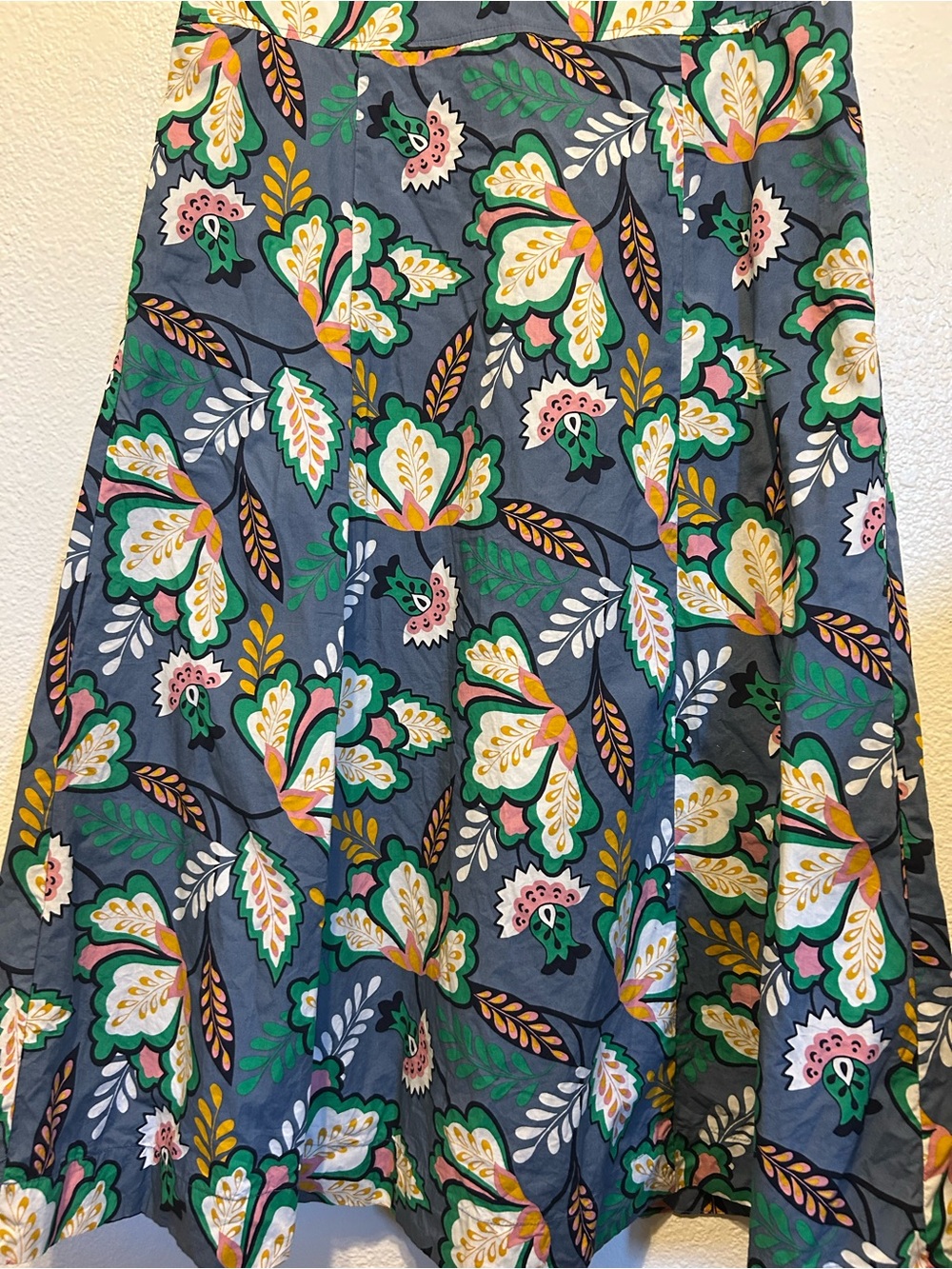 Boden Green Floral Wrap Maxi Dress - Picture 8 of 10